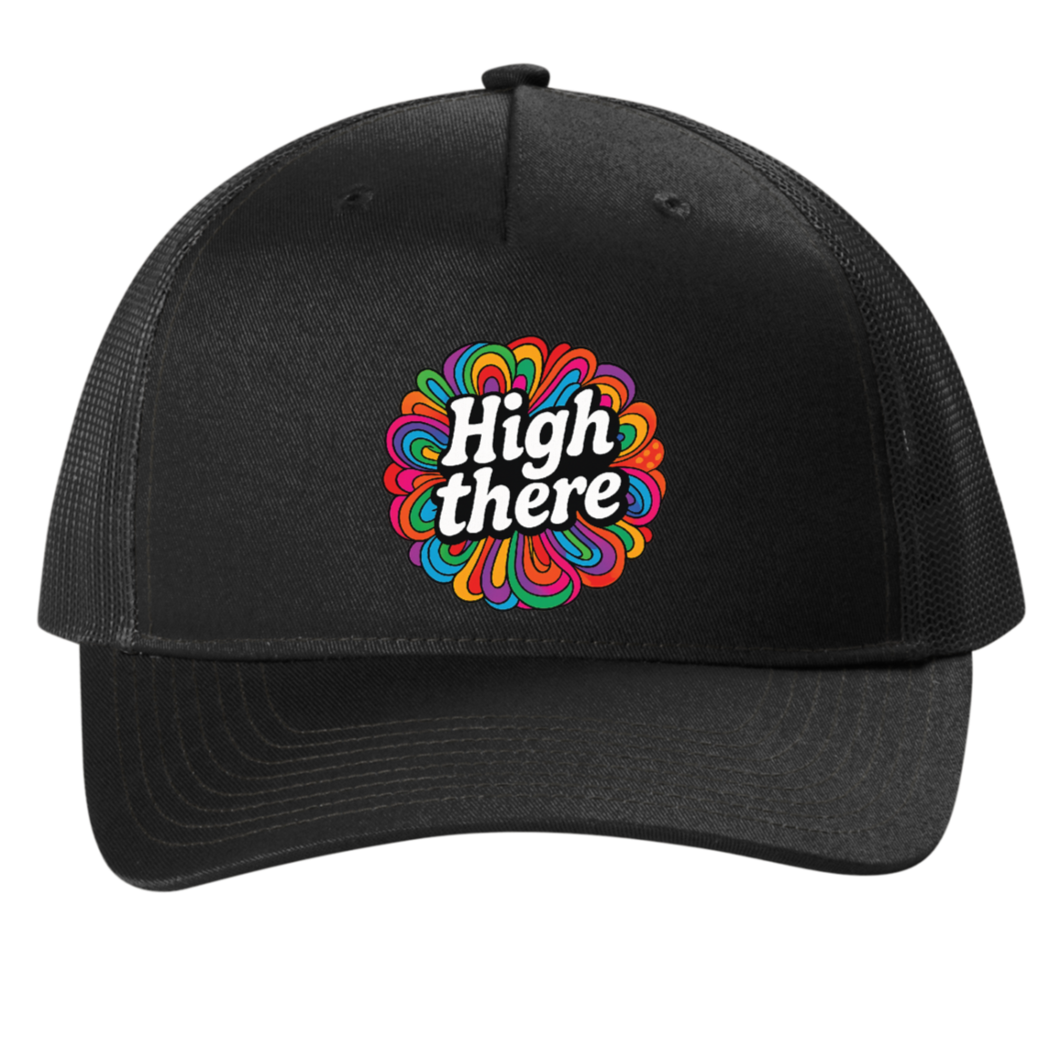 High There Snapback 5-Panel Trucker Cap