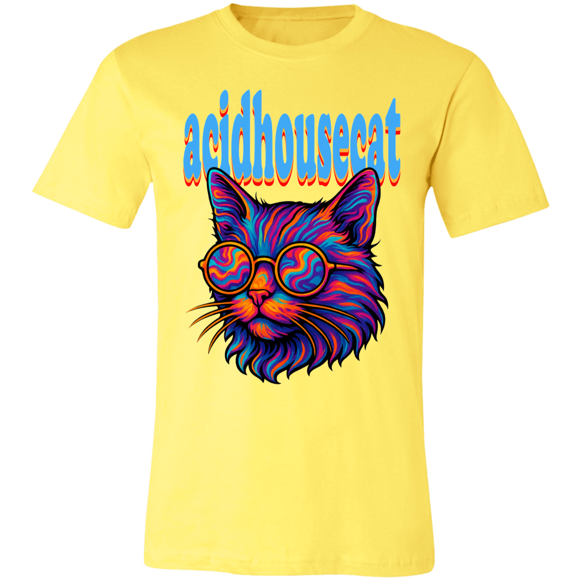 Acid House Cat Unisex Jersey Short-Sleeve T-Shirt