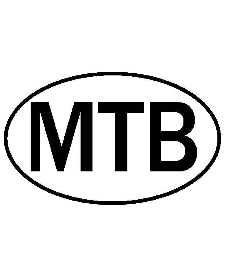 MTB Oval 11oz Black Mug (Wraparound Design)