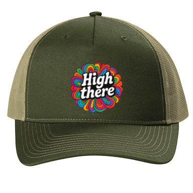High There Snapback 5-Panel Trucker Cap